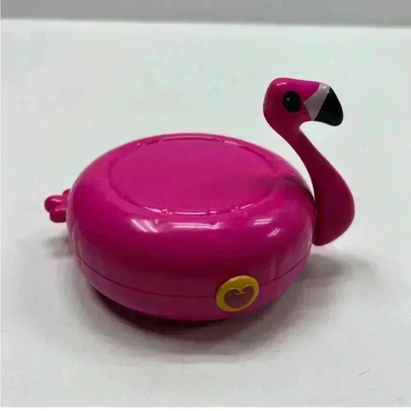 Polly Pocket Mattel 2017 Pink Flamingo Compact Play Set - Picture 1 of 4